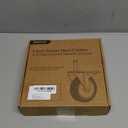 HOLKIE Stem Caster Wheels 3 inch Locking Casters Set of 4, 7/16-Inch Stem Diameter Swivel Castor Heavy Duty TPR Rubber Replacement Castors for Cart, Stool, Mop Bucket, Grill, Shop Vac