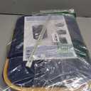 LONBET Laundry Basket with Lid, Made from Breathable Fabric | Aesthetic Clothes Hampers for Laundry with Side Handles & Sturdy Bamboo Frame (26 Gallons - Single, Blue)