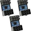 CPU ATX 8P Power Adapter Male to Female Header 180 Degree Socket Buckle for Desktop Chassis CPU Wiring Beautification (PH310B 3pcs)