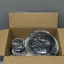 Ganiza Food Processor, 2-Speed Food Chopper Meat Grinder with 8 Cup Stainless Steel & 8 Cup Glass Bowls, Upgraded Button & Smart Overheat Protection Light - Includes Clean Brush, 2 Sets of Blades (Silver)