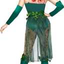 Spooktacular Creations 9 Pcs Green Ivy Costume, Womens Halloween Costumes 2025 with Wig for Cosplay Parties Comic Con (Green, L)