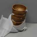 Set of 6 small acacia wood dessert bowls 4.2 * 2 inches | 8 oz capacity | Charcuterie accessories | use for dipping, condiments, nuts, ice cream, snacks, sauce, dips