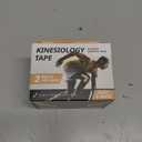 Kinesiology Tape, 2 Rolls Hypoallergenic Athletic Tape for Muscle Strain Relief & Joint Support, Waterproof & Breathable Sports Tape for Pain Relief, 2in x 16ft Uncut Roll-Stripe (Beige)