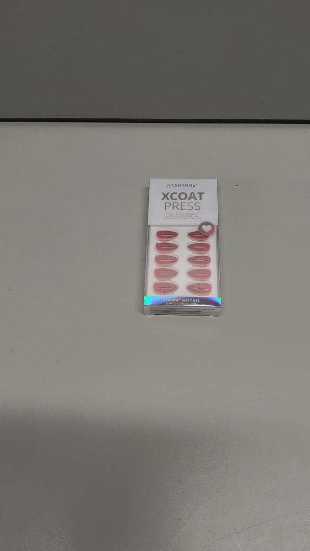 BTArtbox French Tip Press On Nails  Pink Aurora, LampCurable 3D Gold Line Short Almond Press On Nails with Glue and Adhesive Tabs for Women in 16 Sizes  32 Soft Gel Glue On Nails Kit