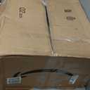 Drive Medical Overbed Table with Wheels - Secure Height Adjustment for Comfort - Non Tilt Surface - Smooth Rolling Design - Home & Hospital Use - Woodgrain Laminate Top - Silver Vein