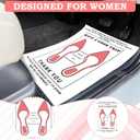 Windspeed 100P Upgrade Material Paper Floor Mats for Cars Disposable Floor Mats for Car Detailing Vehicles Disposable Pedal Pads for Automotive Temporary Cars Pedal Protector