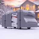 Umbrauto Class C RV Cover Fits 20-23’, Class C Motorhome Camper Cover, Heavy Duty 9 Layers Top Windproof Breathable RV Cover with 2 Pcs Extra Straps, Adhesive Repair Patches, 6 Gutter Covers