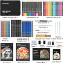 Shuttle Art 103 PCS Drawing Kit, Professional Drawing Supplies with Sketch, Charcoal, Colored, Graphite, Pastel Pencils & Sticks, Complete Drawing Tools and Paper Pads in Zipper Case for Artists&Kids