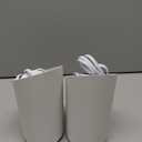 SUNVIE 2 Pack Uplighting Indoor Floor Can Light, 5W Up Lights with 2700K LED GU10 Bulbs, Uplights Floor Spot Lights Indoor for Home Accent Lighting, 5.9 FT Plug Cord & Foot Switch (White)