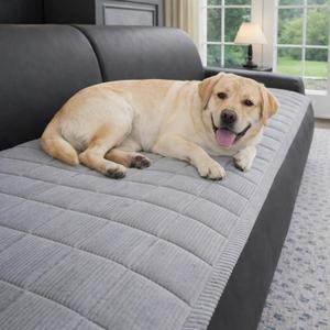 Pet Couch Covers for Sofa, Couch Covers for 3 Cushion Couchs Sofa Pet Friendly, Dog Couchs Cover, Pets Sofas Cover (Light Grey,1PC/27.6"x82.7")