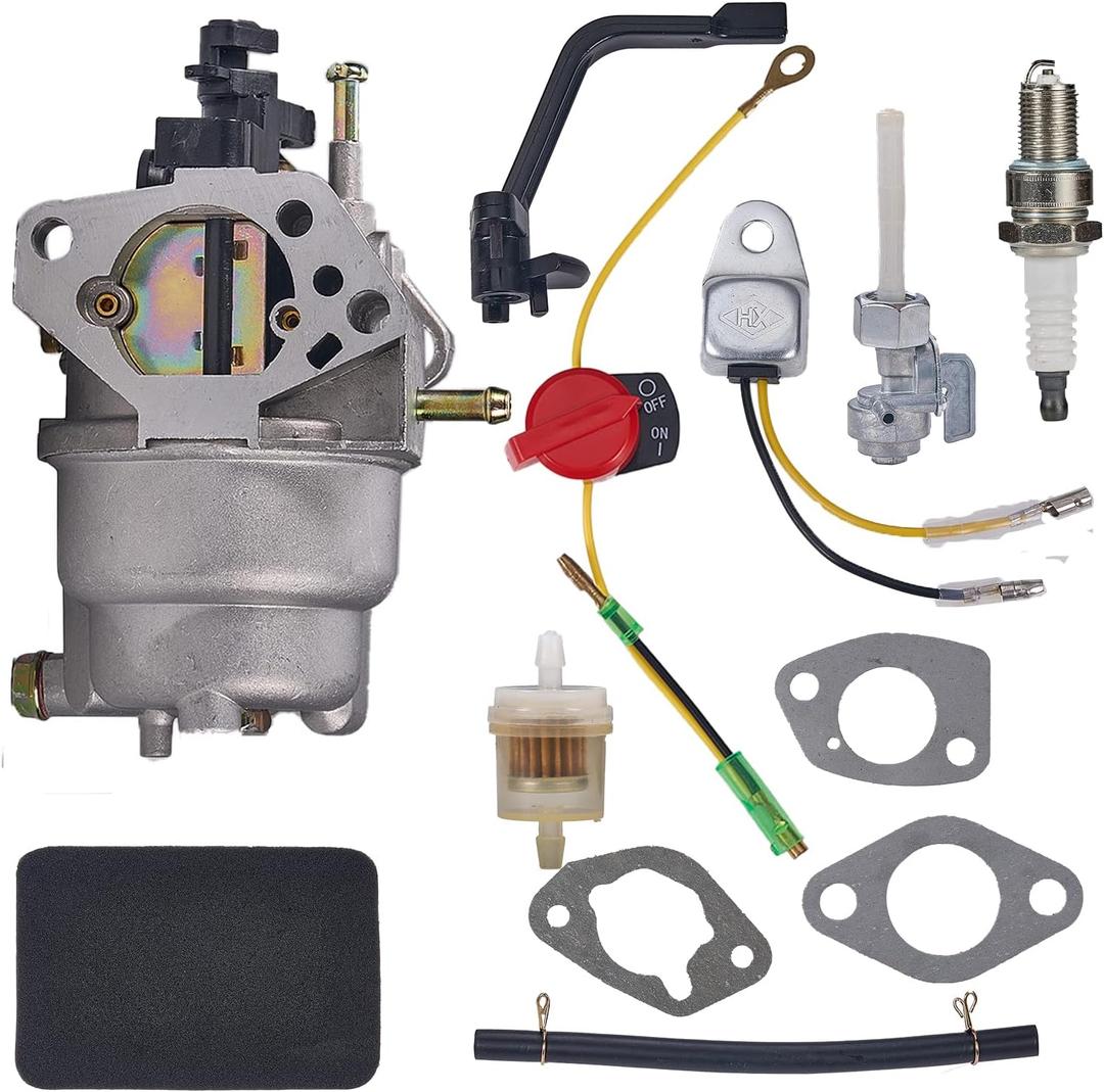0J58620157 Carburetor for Generac GP5000 GP5500 GP6500 GP6500E GP7500E 0J58620157 5KW 5.5KW 6.5KW 389cc 8125W 188F 190F Portable Generator 0G8442A111 Carb