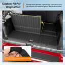 powoq Cargo Mat Compatible with 2003-2017 Ford Expedition Lincoln Navigator Cargo Liner TPE Trunk Mat 3rd Backrest Protector Trunk Liner Replacement for 2003-2017 Ford Expedition Accessories