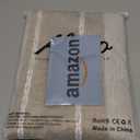 Alsoo Outdoor Table Cloth Rectangle Table, Waterproof Tablecloth Cotton Linen Wrinkle Free Rustic Tables Cover for Picnic Camping Party Kitchen Dining (Coffee Lines, 4-6 Seats, 55x75 Inches)