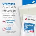 Dealmed Abdominal Combine Pads 8"x10" (360-Case) Sterile Individually Wrapped, ABD Pads, Absorbent, Non Adherent for Wound Care, Drainage, First Aid, 24/Box (Case of 15)