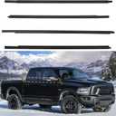 Weatherstrip Window Moulding Trim Seal Belt Kit Compatible with Dodge Ram 1500 2500 3500 4500 5500 Crew Cab 2009-2023, Weather Stripping Replace#55112376AH 55112377AH 55372138AH 55372139AH (4PCS)