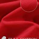 YUCOLEN Women's T Shirts Oversized Full Cotton Summer Tops Short Sleeve Crewneck Casual Loose Fit Basic Tee Shirts (Red)