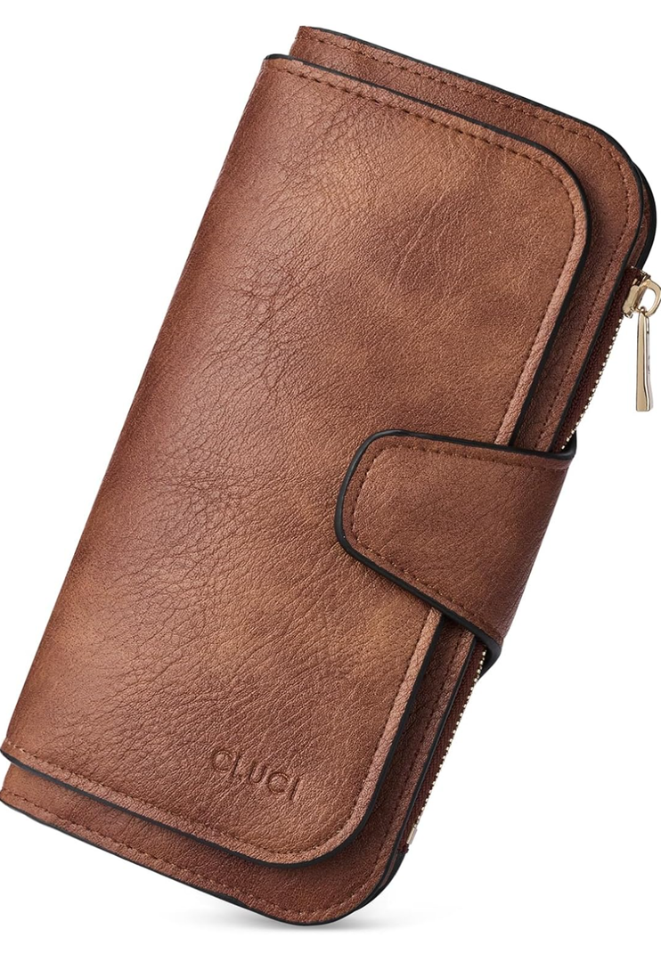 CLUCI Wallet For Women PU Leather RFID Blocking Womens Wallet Bifold Card Holder with ID Window Gifts for Women Birthday
RFID Blocking, Designer, Trifold, Card Holder