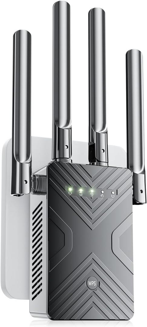 WiFi Extender Signal Booster for Home - 5X Faster Internet Booster with Ethernet Port