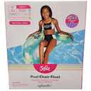 Justice Pool Chair Float Ergonomic Backrest for Upright Seating w/ Handles Teal