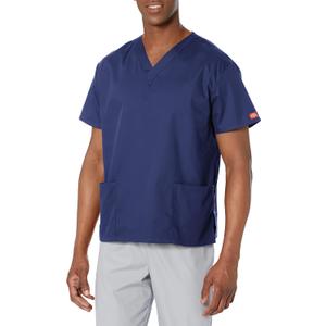 Dickies Women's EDS Signature Scrubs 86706 Missy Fit V-Neck Top, Navy, Large Dickies Women's EDS Signature Scrubs 86706 Missy Fit V-Neck Top, Navy, Large