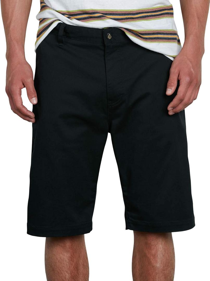Volcom Men Vmonty Stretch Chino Short, Black, 29