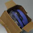 Dog Crate Food and Water Bowl 2Pcs Small Pet Hanging Kennel Removable Dish Feeding Cup with Holder for Medium Large Size Cat Puppy (Blue, 5.5''X2.3''&6.3X2.5'')