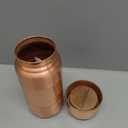 Leathervine 100% Pure Copper Water Bottle for Drinking 64 oz with Lid| Leak Proof Ayurvedic Vessel to Support Digestion, Immunity | Lightweight, Eco-Friendly, Travel Use, Best Gift for Wellness Lovers