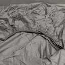 Bamboo Viscose Fitted Sheet Queen Size Only, 400 Thread Count, 8-16" Deep Pocket, Cooling Breathable Silky Smooth Soft Bottom Sheet for Hot Sleeper (Gray, Queen)