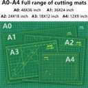 ArtAt Self Healing Cutting Mat: 48x 36 Green Double Sided PVC Non-Slip 5 Layers Craft Mat for Maximum Healing - Great for Sewing & Quilting & Scrapbooking and Craft & Art Projects