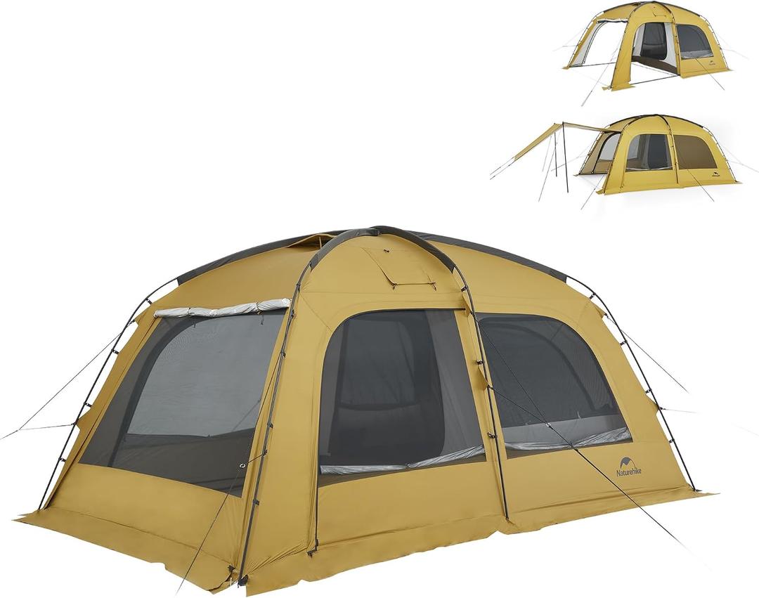 Naturehike Dune Hot Tent with Stove Jack,Double Layer 4 Season Tent,Waterproof 2-4 Person Tents for Camping
