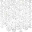 10 Pack(Each 78.7inch)(Total 65.6Feet) Artificial Silk Wisteria Fake Hanging Flowers Vine Plants Leaf Garland for Wedding Party Garden Outdoor Greenery Office Home Wall Decoration White