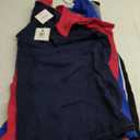 Sexy Basics Tank Tops for Women, 6 Pack Cotton -Flex Tank Tops in Assorted Colors (6 Pack-Black/GreyNavy/White/Red/Royal, Small)