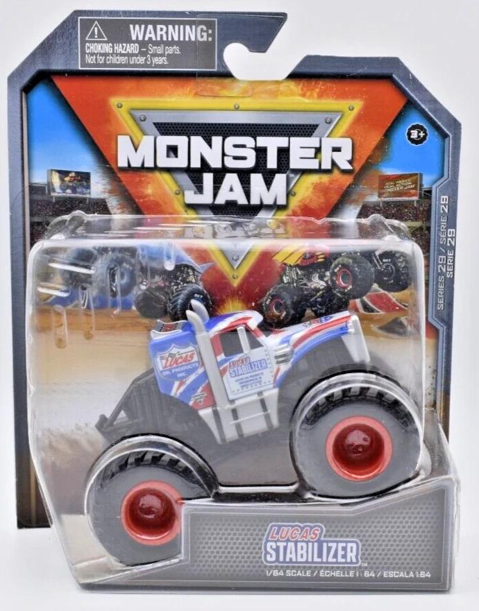 4 Monster Jam 2023 Spin Master 1:64 Diecast Truck Series 29 Lucas Stabilizer