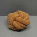 Knot Pillow Ball Plush - Decorative Throw Pillows for Bed, Relieve Stress, Round Knot Cushion for Sofa Decor Pet Toy, Khaki 8 inch