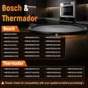 00795449 Turntable Tray for Bosch Thermador Microwave Ovens – Metal Black Plate Replacement Replaces 795449, 4163342, AP5953661, PS10061150