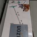 Carpet Rake for Pet Hair Removal - Reusable Pet Hair Remover, 60 Adjustable Long Handle Cat Dog Carpet Rake Scraper, Dog Hair Rake Brush for Rugs, Mats, Couch (Orange)