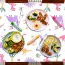 3pcs Pink Dinosaur Birthday Tablecloths 108x54inch Watercolor Dinosaur Birthday Decorations for Girls Dino Birthday Party Disposable Table Covers