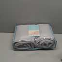 TILLYOU Microfiber Crib Bumper Gray