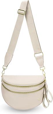 Checkered Crossbody Bag Nylon Bum Bags for Women Spacious Handbags Plus Size Sling Bag for Women Travel Purse