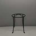 Achla Designs FB-14 Ring Wrought Iron Metal Plant birdbath Bowl Stand Flowerpot Holder, Black