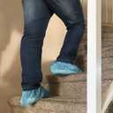 Cleaing Disposable Shoe Covers X-Large 200 Pack (100 Pairs) Non Slip, Boot Size 13
