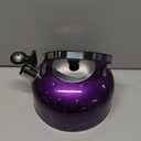 2.7 Quart (3 L) Tea Kettle, Food Grade Stainless Steel Teakettle is Best for Boiling Water, Brewing Tea, and Making Coffee (Purple)