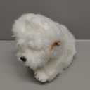 HollyHOME Maltese Stuffed Animal Realistic Maltese Dog Plush Toy Pet Fluffy Stuffed Puppy Dog Toys Gift for Kids 9 inches