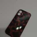 Compatible with for iPhone 16 Case, Tortoise Shell Chic Amber Brown Print Leopard, Classic Soft TPU Protective Shockproof Case for iPhone 16 6.1 ''Color2