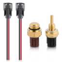 Engine Coolant Fan Temperature Sensor Switch with Connector Pigtails Replaces 37760-P00-003 37870-PJ7-003 Compatible with Acura CL TL RSX MDX Compatible with Honda Civic
