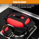 2 Pcs Silicone Lid Lock Strap for Crockpot Slow Cooker, Black Universal Crockpot Lid Holder & Silicone Strap, Heat-Resistant & No-Spill, High Elasticity, Not Easily Damaged