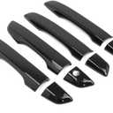 Dreamseek Door Handle Cover for 10th Gen Honda Civic 2016 2017 2018 2019 2020 2021 Sedan Hatchback Exterior Chrome Molding Trim Carbon Fiber Style (w/o Smart Keyhole)