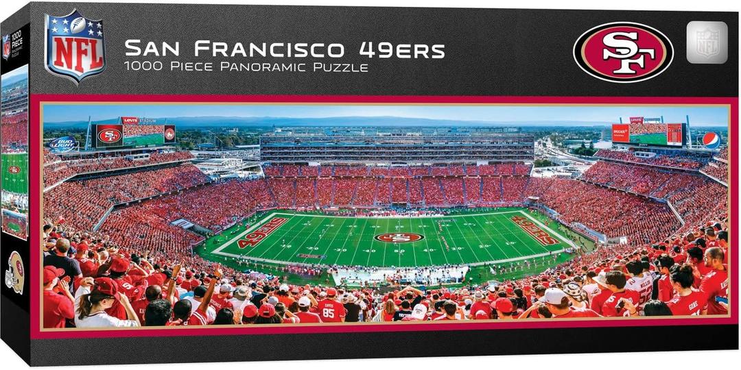 MasterPieces NFL Unisex Stadium Panoramic Jigsaw Puzzle, 1000-Piece (Team Color)