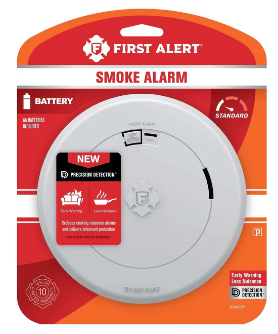 First Alert Smoke Alarm Slim Battery