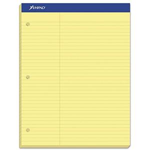 Ampad Dual Pads PAD,DUAL,LAWRULED,LTR,CAN (Pack of15)